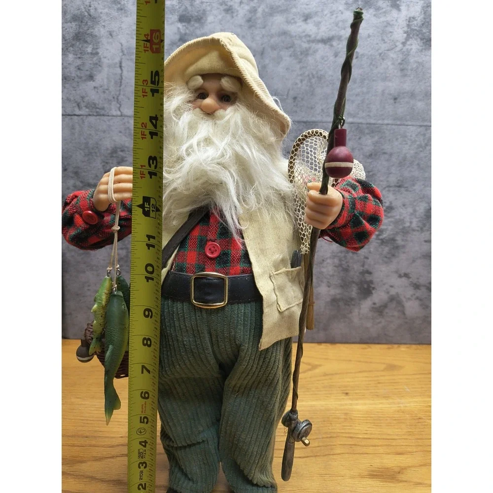 Santa‎ Claus Fisherman Figurine 16